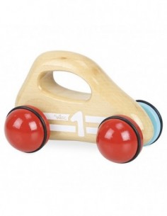 Voiture 1er âge en bois naturel