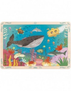 Grand Puzzle 42 pièces Les fonds marins