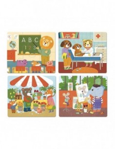 4 puzzles évolutifs métier