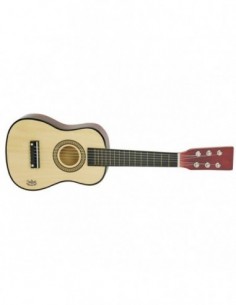 Guitare en bois naturel