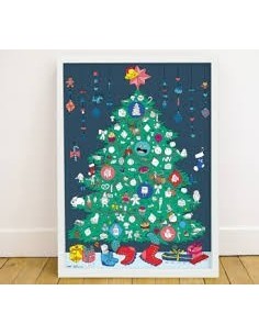 Poster géant et stickers Noël 2