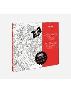 Poster géant à colorier Pirates