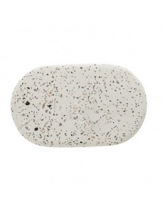 Plateau en Terrazzo blanc 2