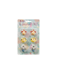 Bougies de Gâteau Animaux - Lot de 6