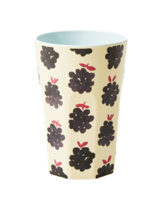 Grand Verre mélamine Blackberry Print