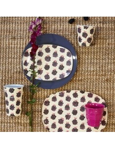 Grand Verre mélamine Blackberry Print 2