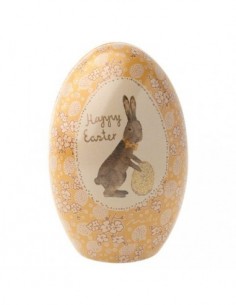 Oeuf Paques Metal - Jaune ou Bleu