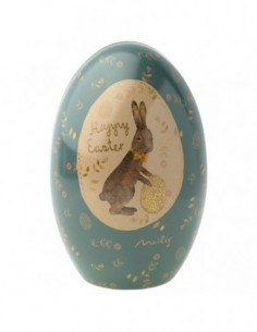 Oeuf Paques Metal - Jaune ou Bleu 2