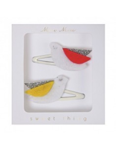 Barrette Oiseaux Paillettes