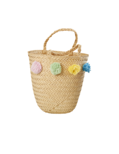 Sac de plage en raphia avec...