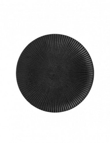 Assiette Neri  Black, Stoneware 23cm BLOOMINGVILLE