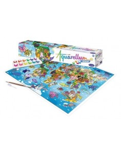 Aquarellum géant Planisphère