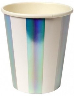 Gobelets de fête striés