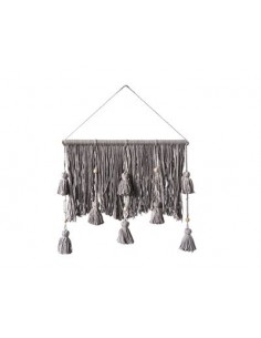 Décoration murale, gris, coton