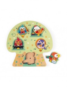 Puzzle musical Les oiseaux en fête 5 pcs 2