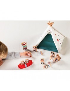 Le tipi et les indiens