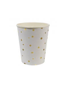 Gobelet étoiles dorées