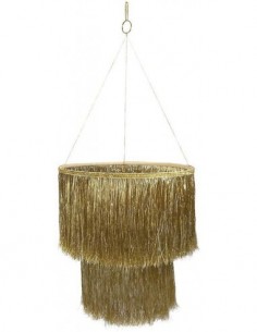 Chandelier déco doré