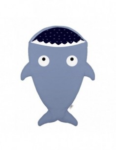 Nid d'ange chancelière forme Requin Bleu Gris