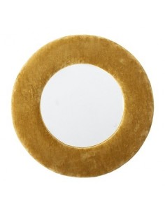 Miroir, jaune, coton