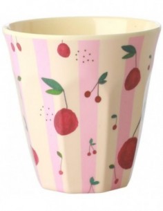 Tasse Mélamine Moyenne - Imprimé Cerise