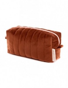 Trousse de toilette SAVANNA velours WILD BROWN 2