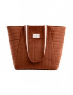 Sac de maternité SAVANNA velours WILD BROWN