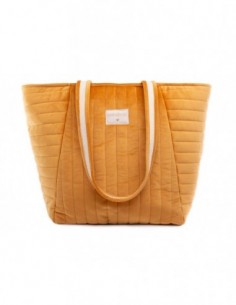 Sac de maternité SAVANNA velours FARNIENTE YELLOW