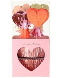 Kit cupcakes c?urs pinata