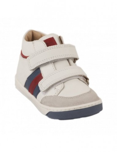 Chaussure OOPS USA NAPPA Blanc et rouge