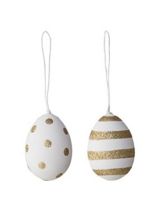 Ornement, blanc, plastique