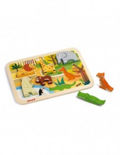 Chunky Puzzle Zoo 7 pcs (bois)