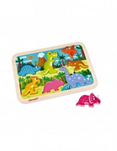 Chunky Puzzle Dinosaures 7 pcs (bois)