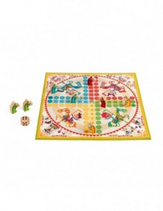 Jeu de petits chevaux carrousel (bois et carton)