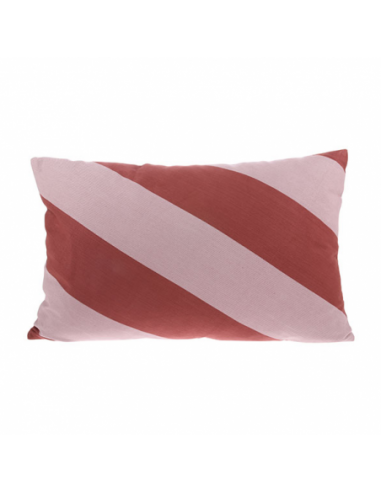 Coussin Rayures Rouges