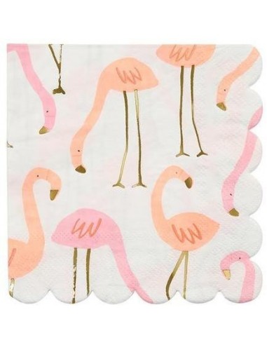 Petites serviettes flamingo