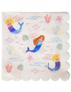 Grandes serviettes sirènes