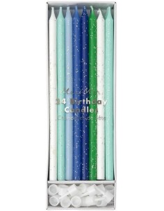 24 bougies bleues