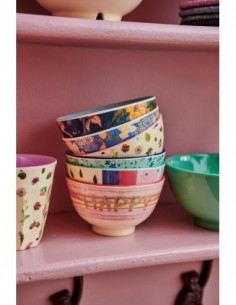 Bol en mélamine, taille medium, imprimé « Happy Pink », 2