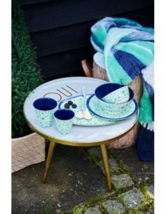 Gobelet en mélamine, imprimé « Blue Floral » 2