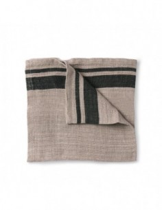 Serviette en lin tissé  x 2