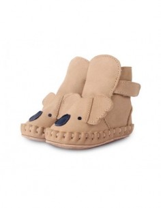 Chausson cuir KOALA couleur camel