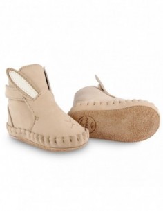 Chausson Cuir Nubuck Lapin Kapi