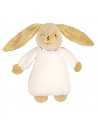 Lapin Musical Nid d'Ange Ivoire 25cm