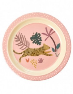 Assiette enfant en mélamine, imprimé « Jungle»
