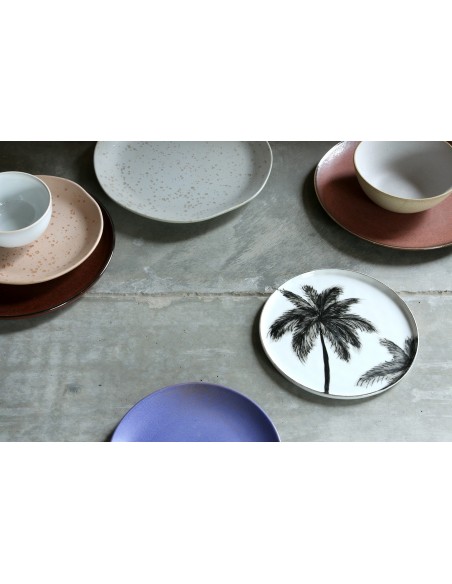 Assiette à dîner collection bold & basic ceramics couleur terra