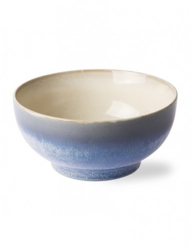Saladier ceramique 70's modèle Bleu Océan