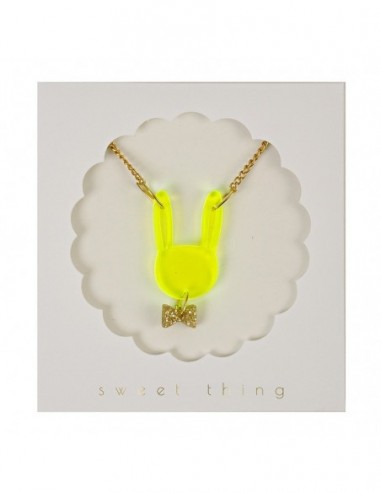 Collier Lapin Fluo