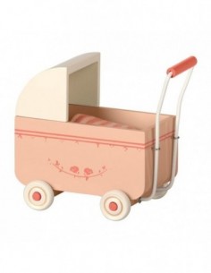 Landau garni rose poudré