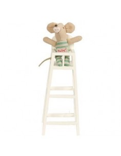 Chaise Haute Blanche En Bois 2